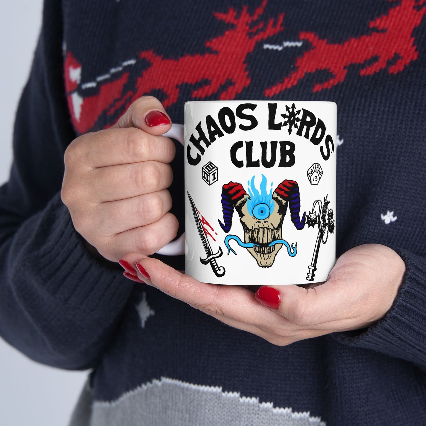 Chaos Lords Club Ceramic Mug | 11oz & 15oz | Fun Gift for Gamers & Fantasy Lovers