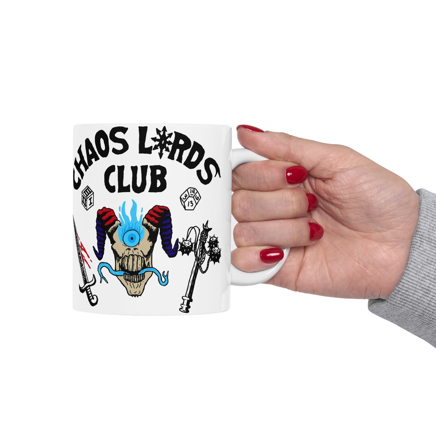 Chaos Lords Club Ceramic Mug | 11oz & 15oz | Fun Gift for Gamers & Fantasy Lovers