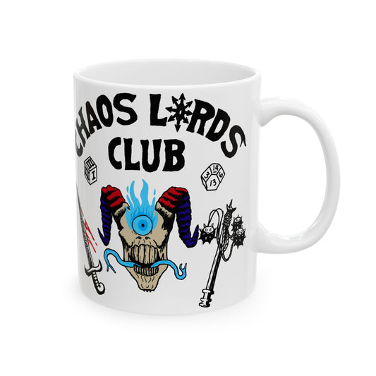 Chaos Lords Club Ceramic Mug | 11oz & 15oz | Fun Gift for Gamers & Fantasy Lovers