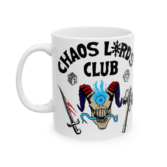 Chaos Lords Club Ceramic Mug | 11oz & 15oz | Fun Gift for Gamers & Fantasy Lovers